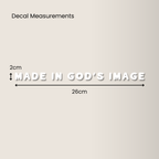 Made in God's Image | Mirror Decal