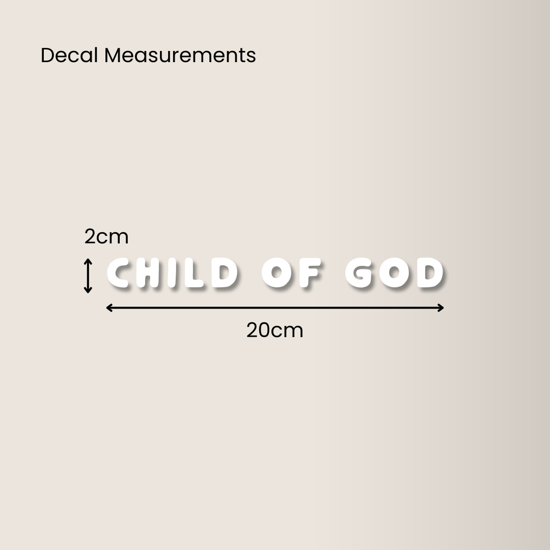 Child of God | Mirror Decal