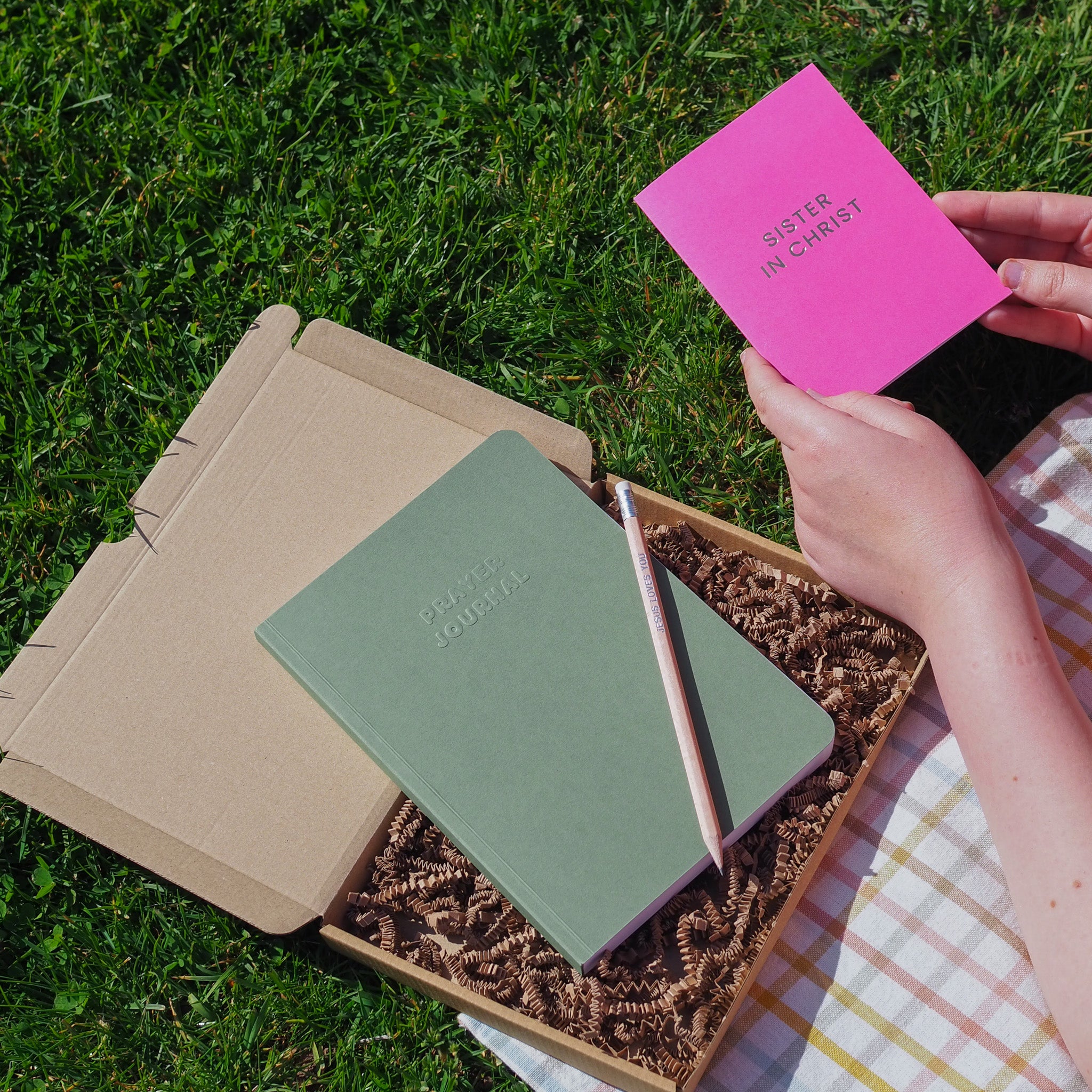 Christian Gift Box | Prayer Journal, Card and Pencil