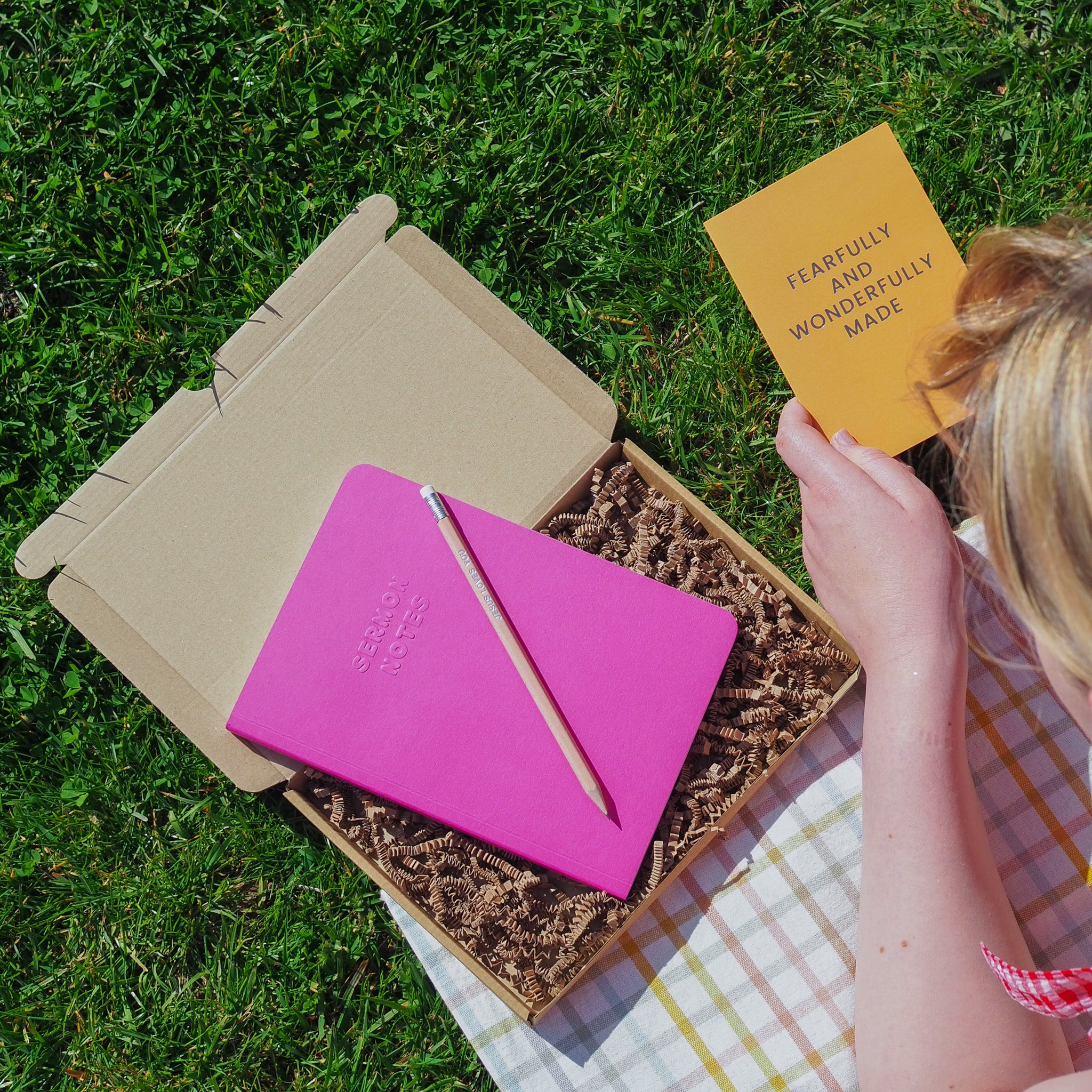Christian Gift Box | Sermon Notes, Card and Pencil