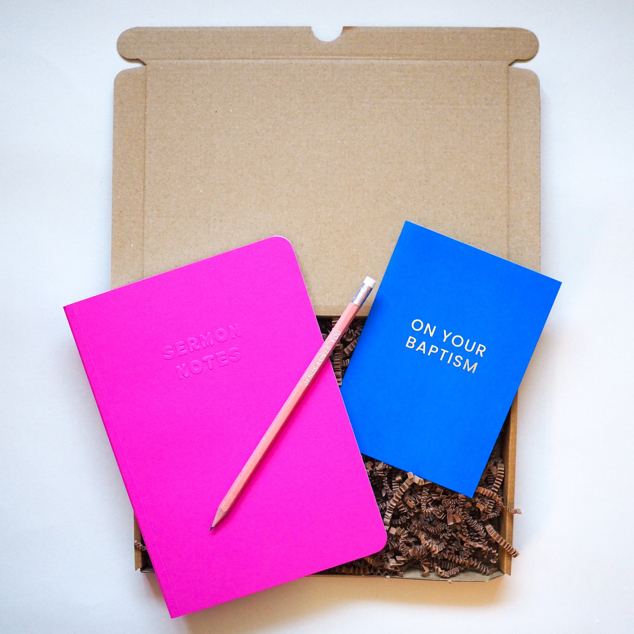 Christian Gift Box | Sermon Notes, Card and Pencil