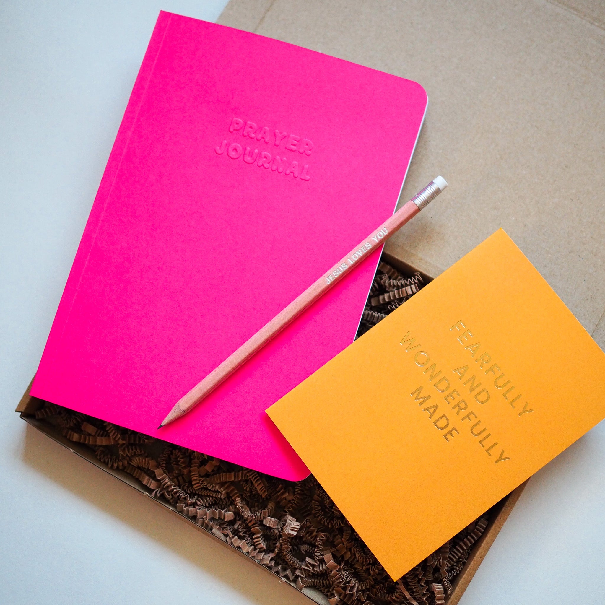 Christian Gift Box | Prayer Journal, Card and Pencil
