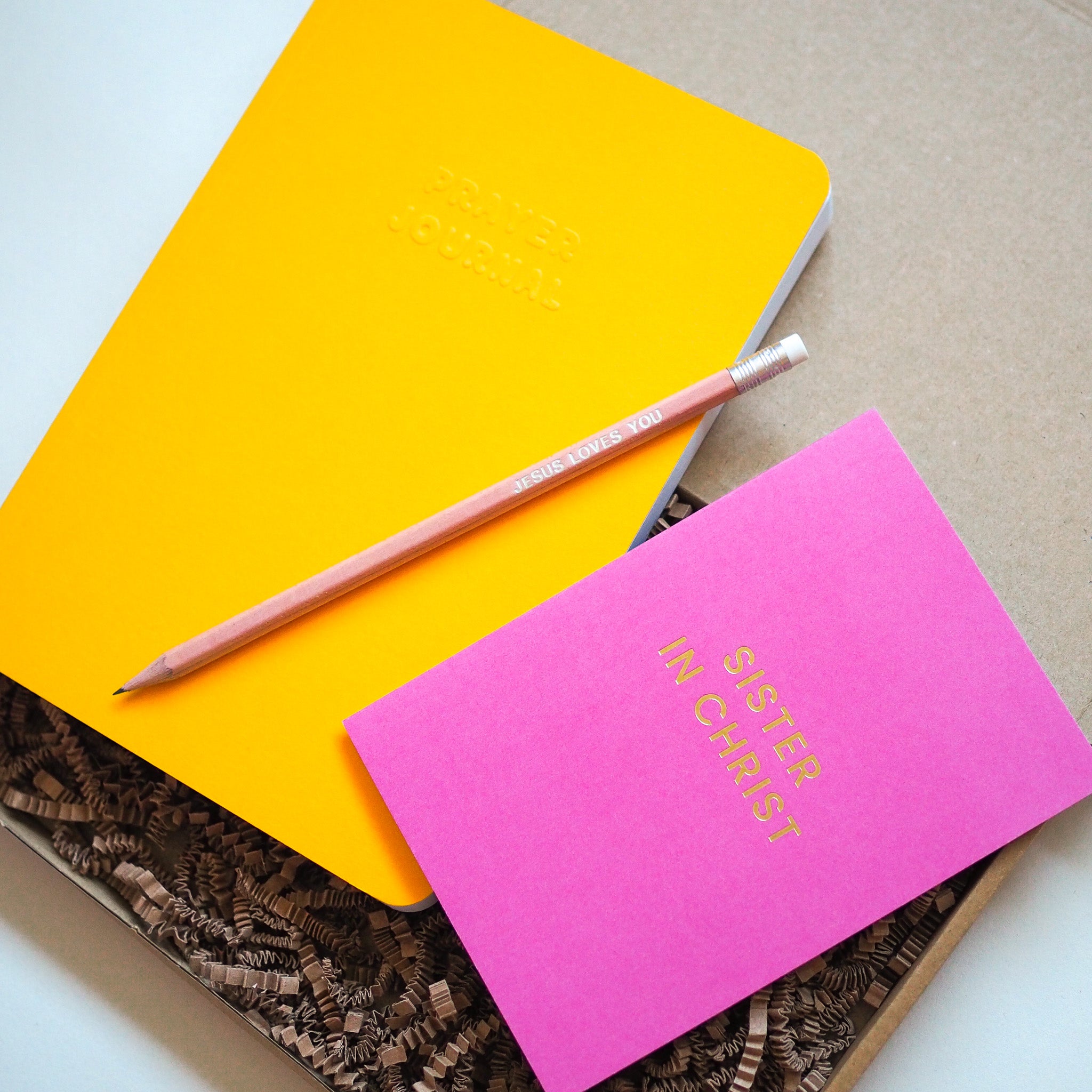 Christian Gift Box | Prayer Journal, Card and Pencil