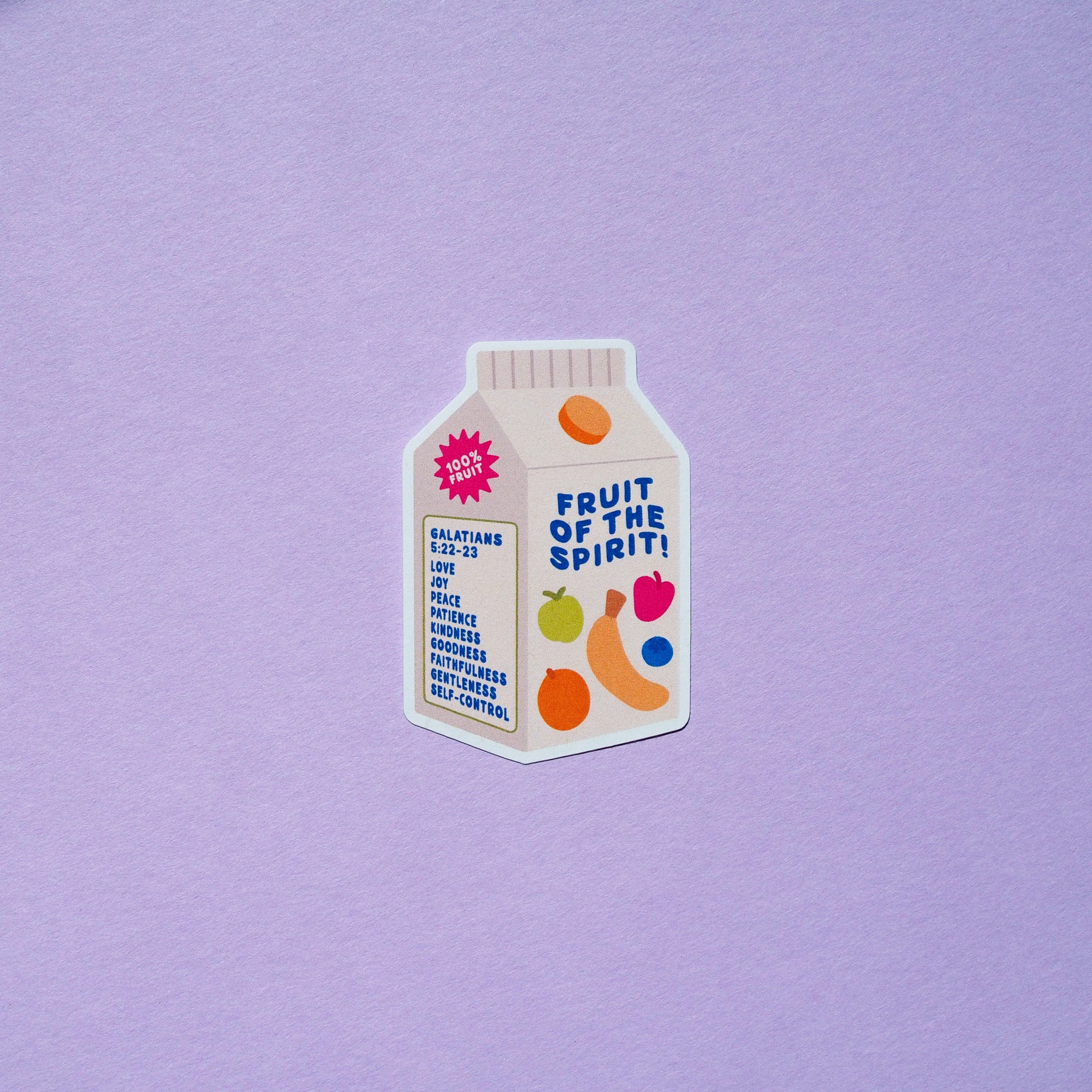 Fruit of the Spirit Juice Sticker