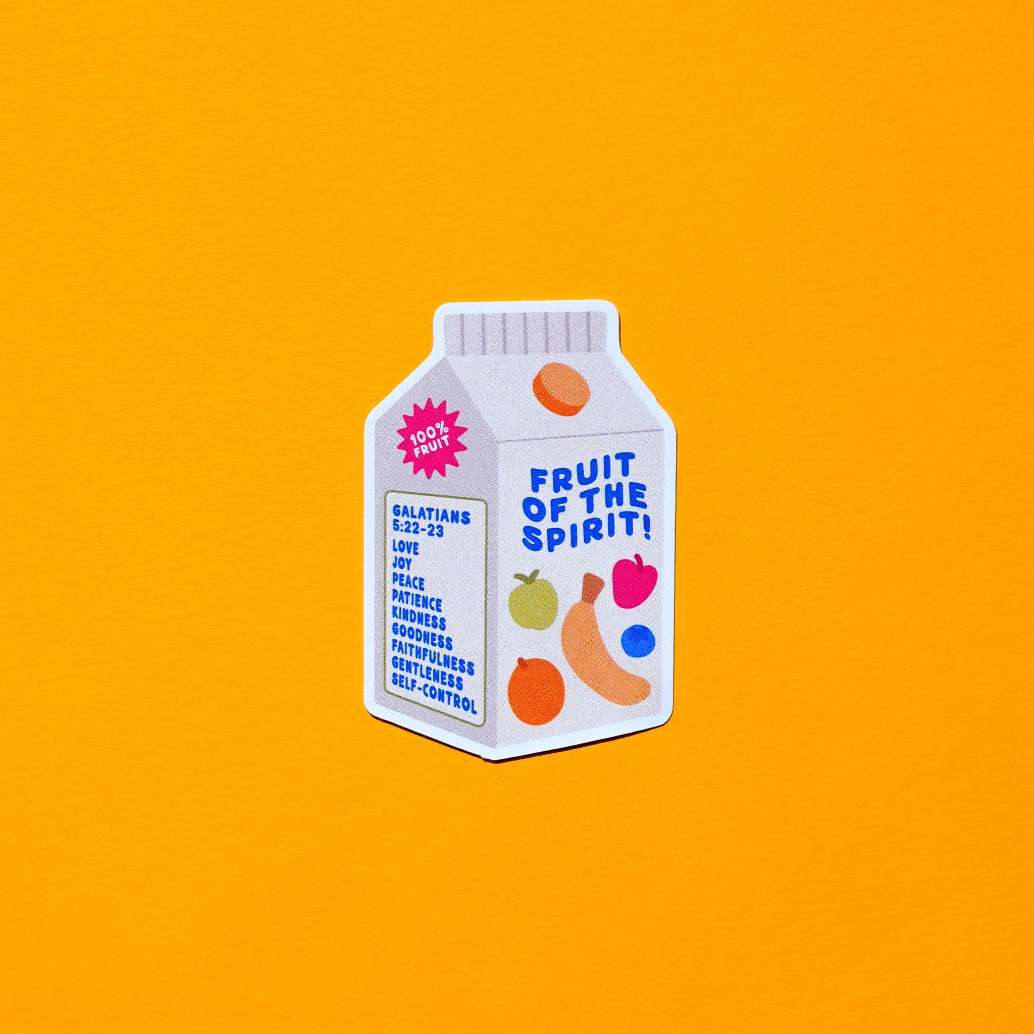 Fruit of the Spirit Juice Sticker