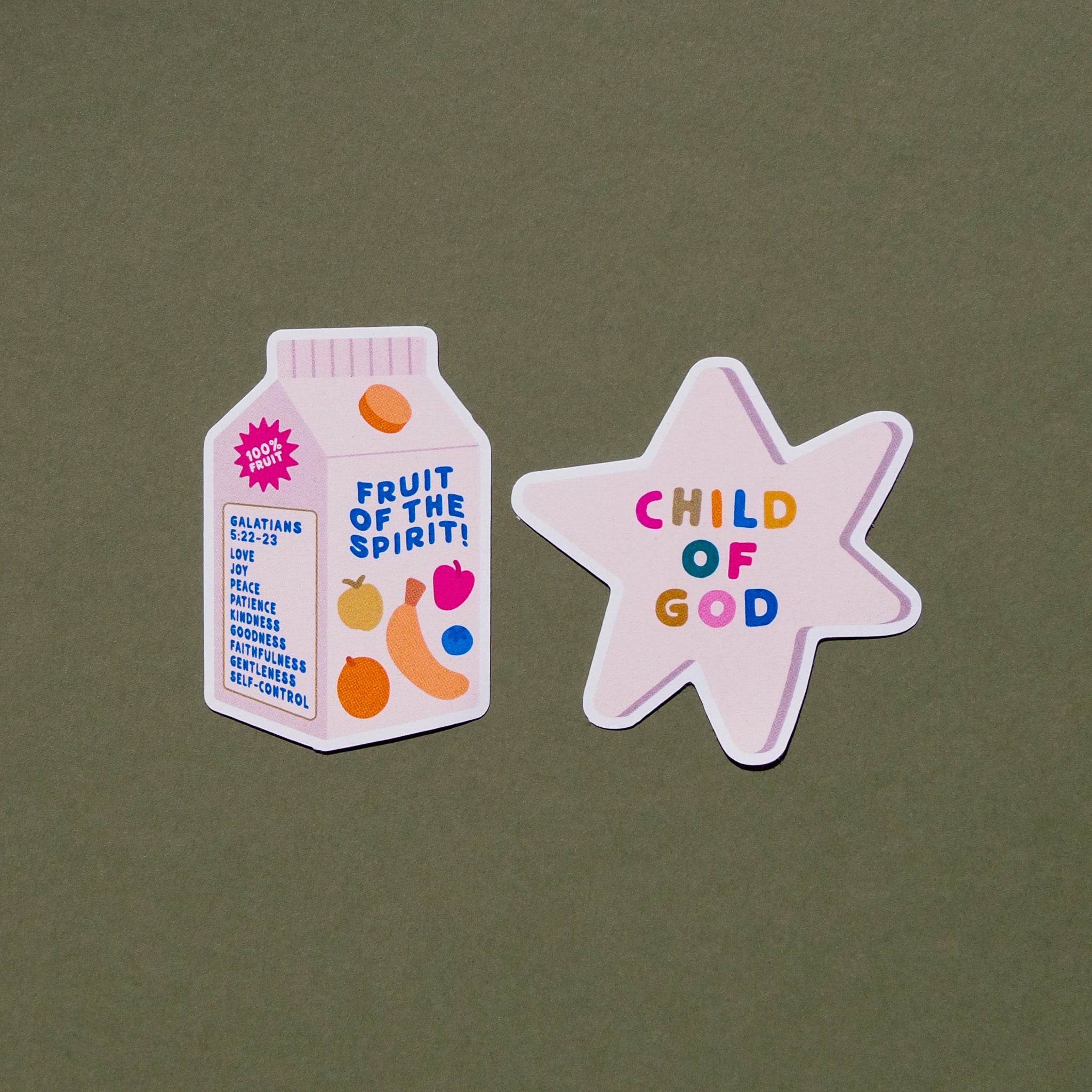 Fruit of the Spirit Juice Sticker