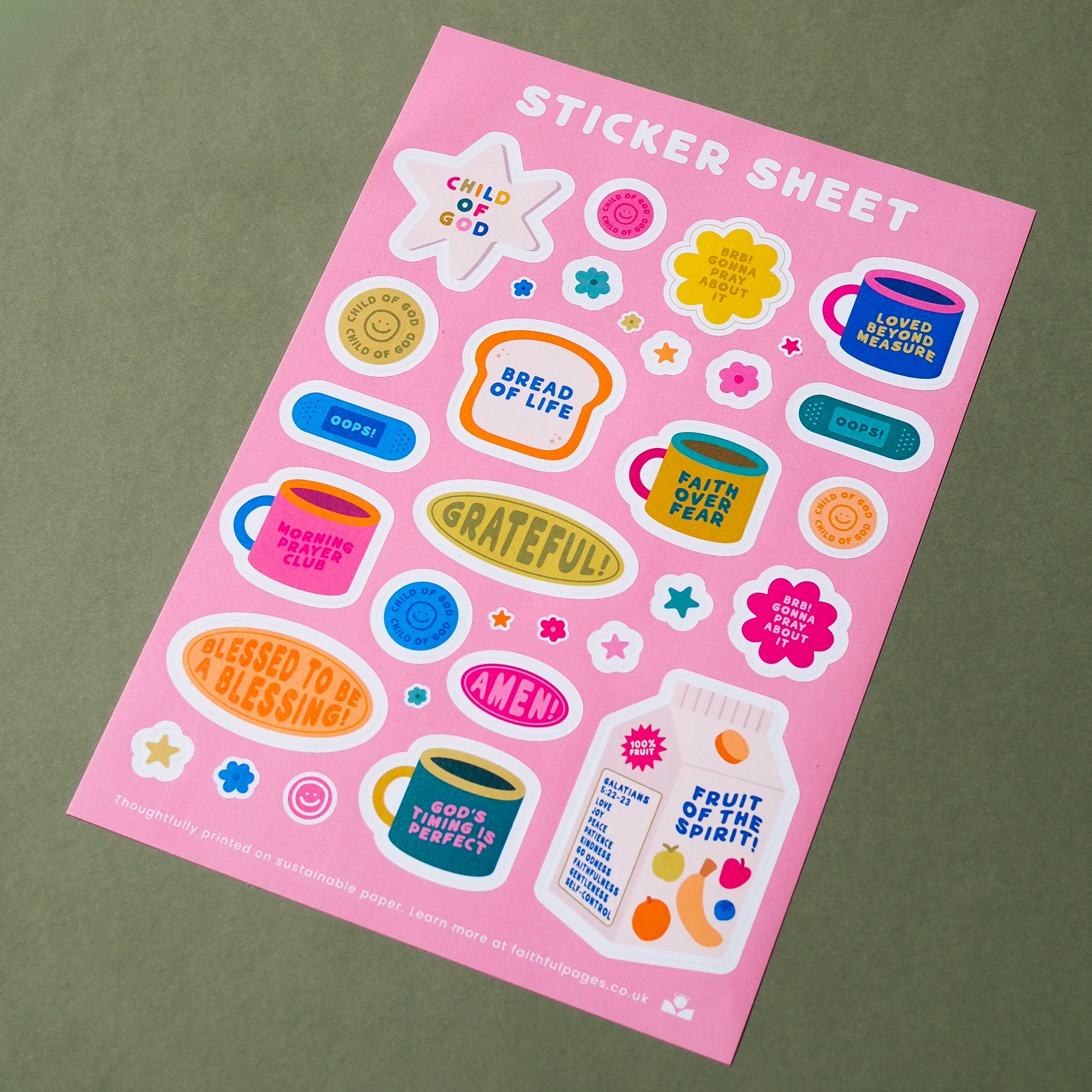 A5 Sticker Sheet