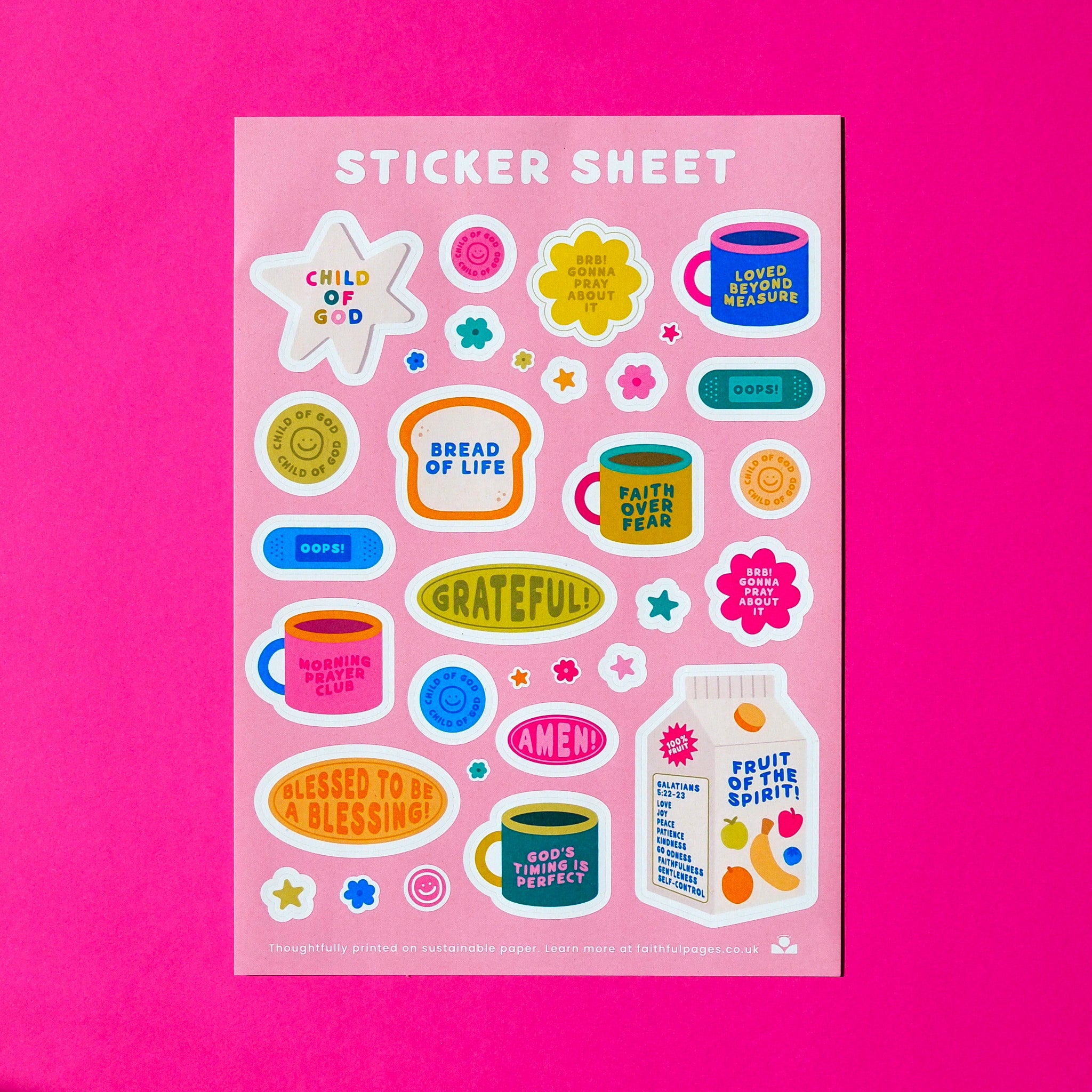 A5 Sticker Sheet