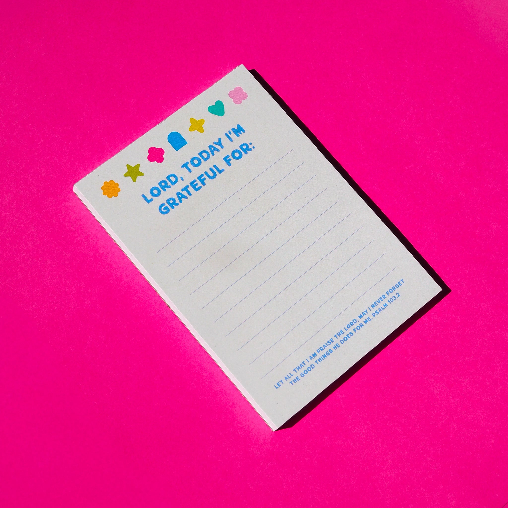 A6 Gratitude Notepad | Shapes