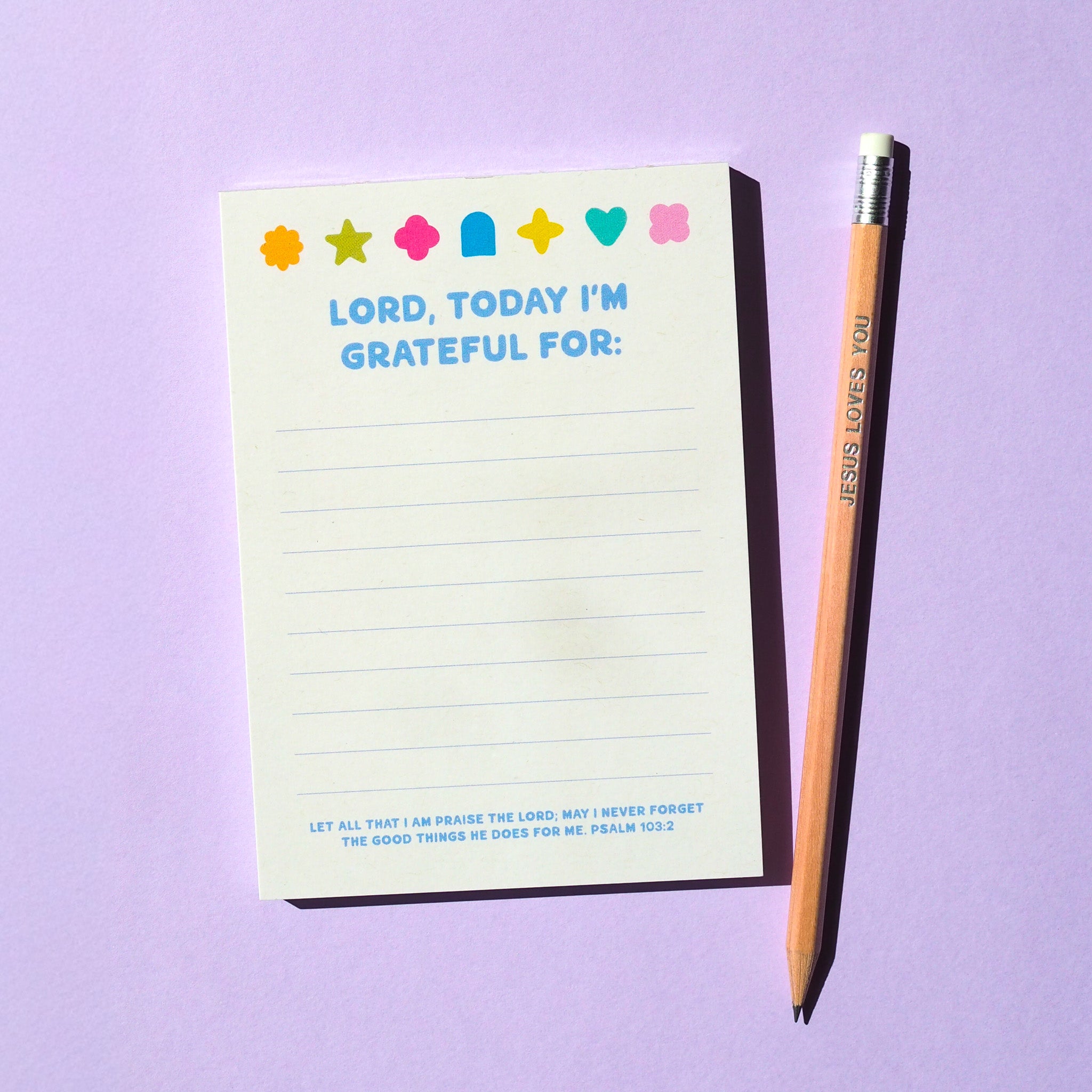 A6 Gratitude Notepad | Shapes