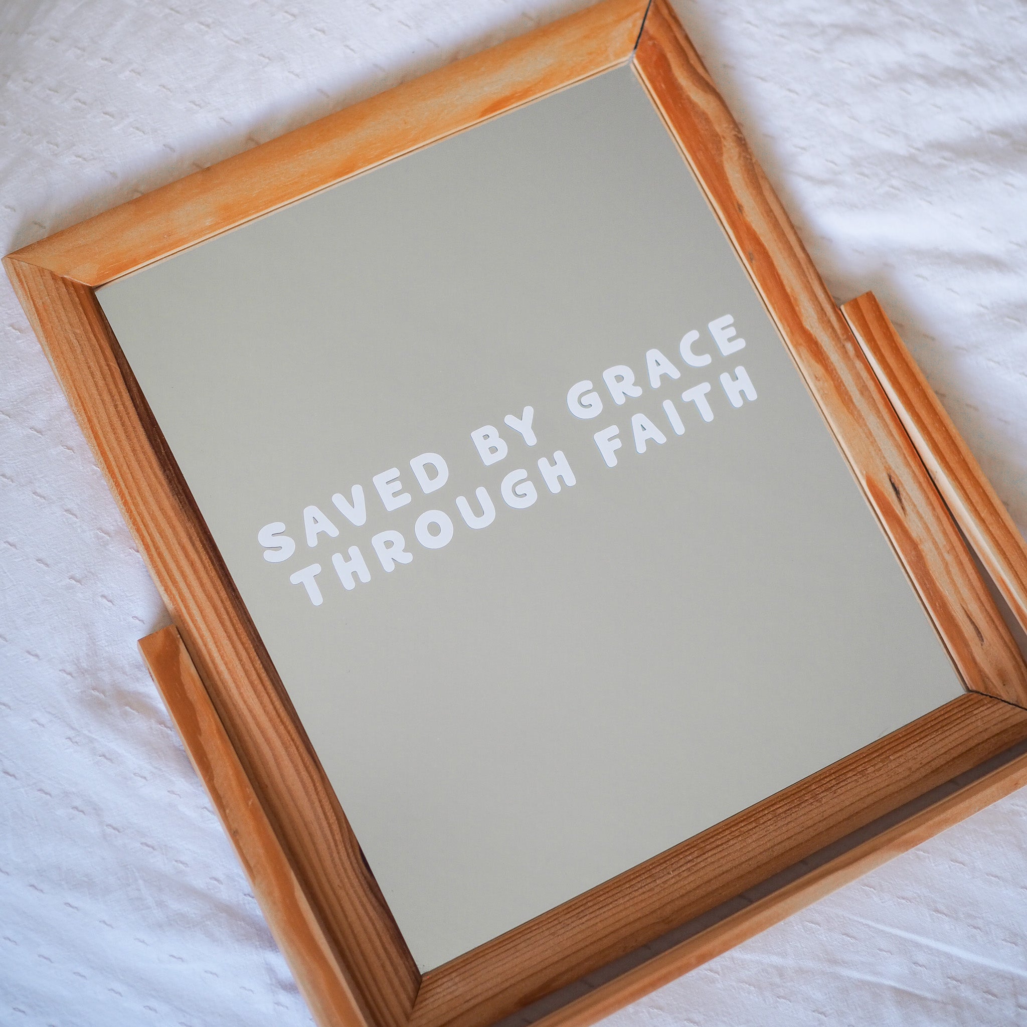 Saved By Grace Through Faith | Mirror Decal