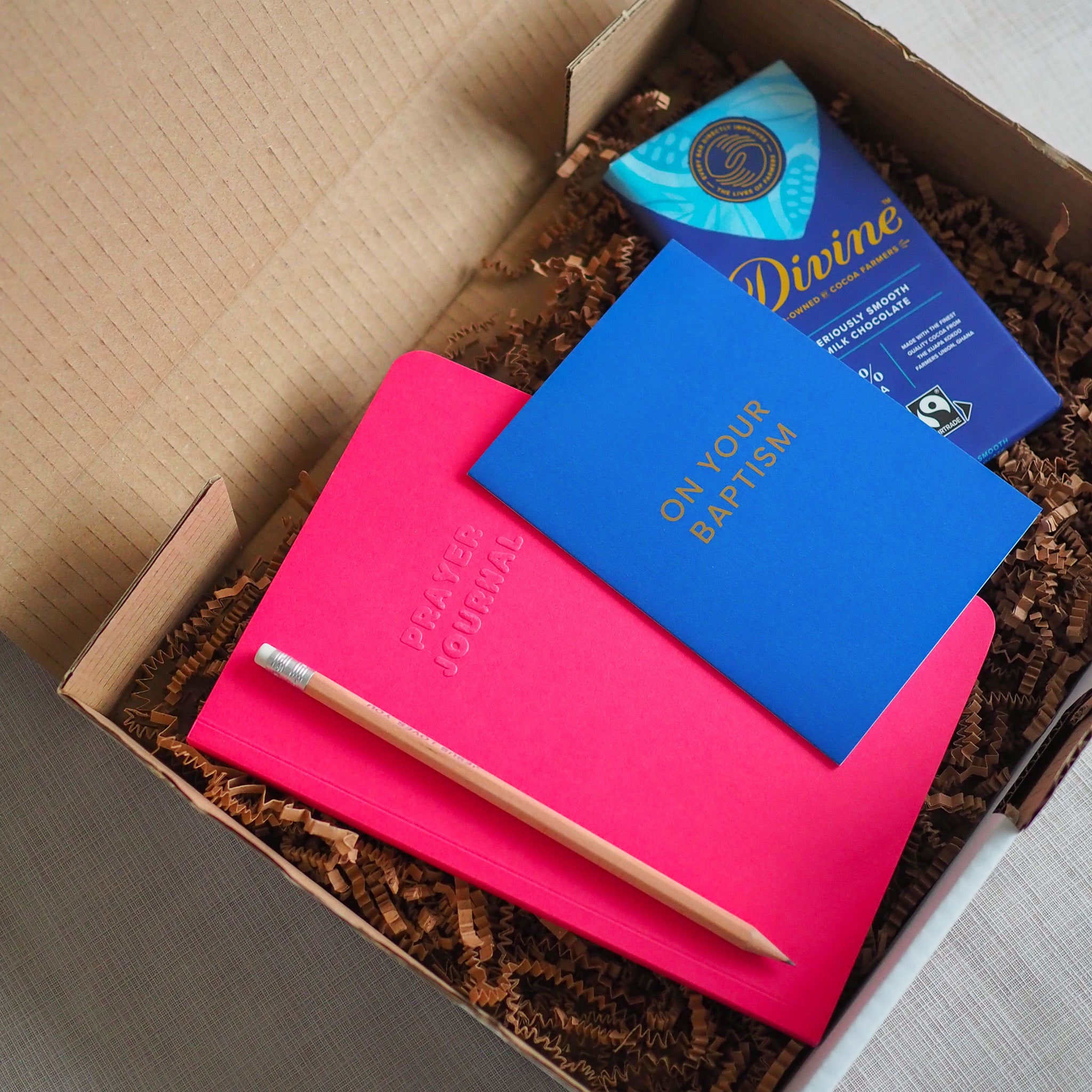 Gift Box | Prayer Journal, Card, Pencil and Fairtrade Chocolate