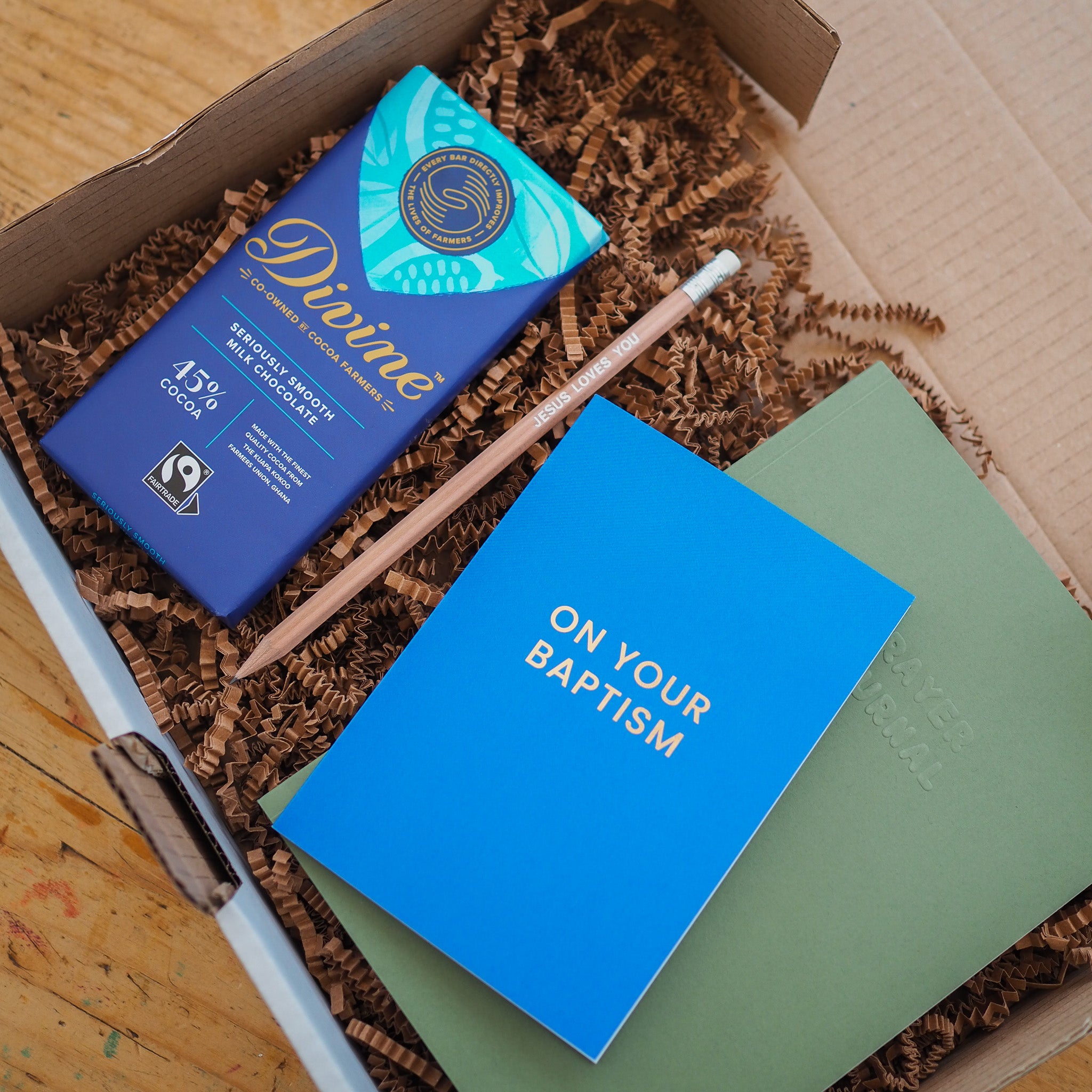 Gift Box | Prayer Journal, Card, Pencil and Fairtrade Chocolate