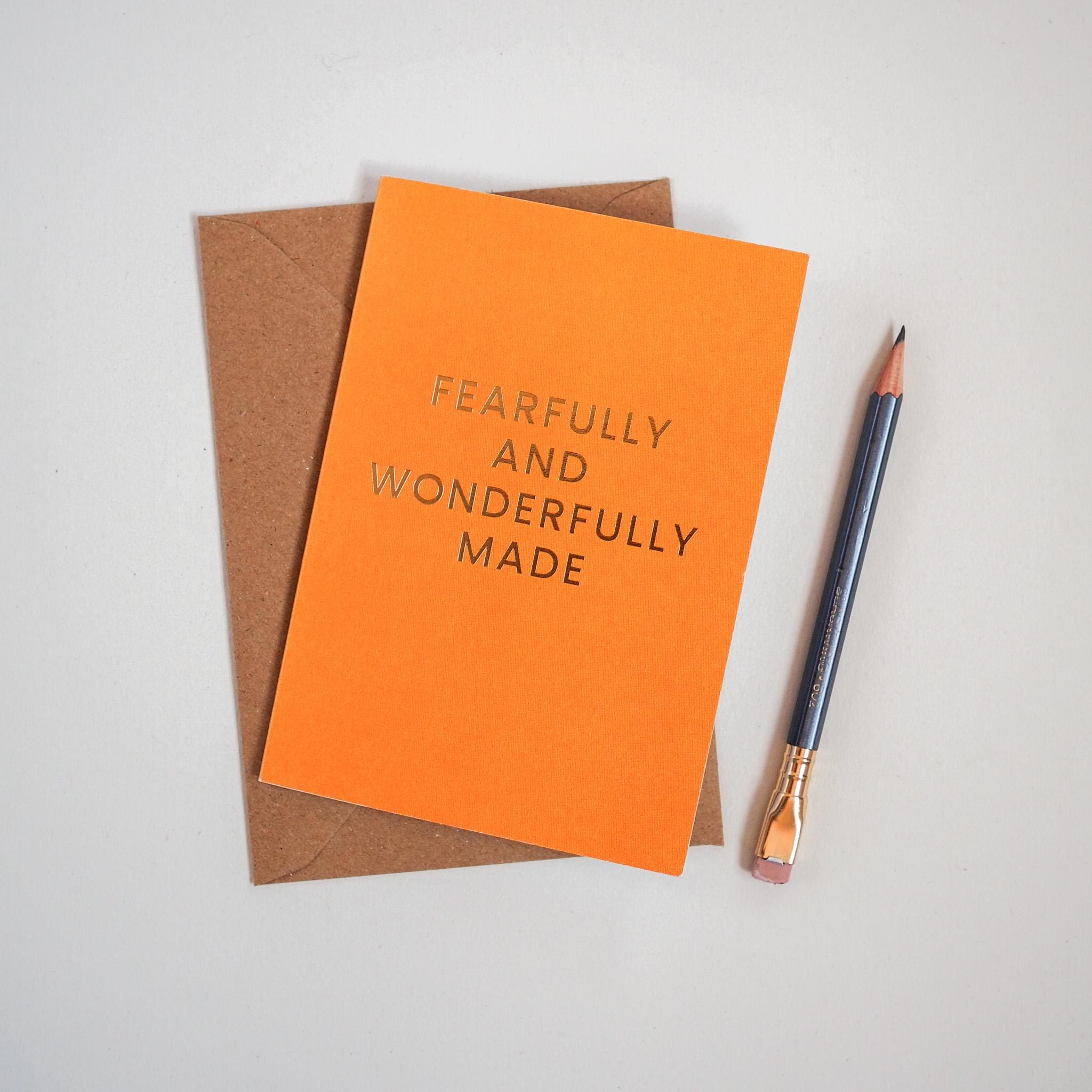 Fearfully and Wonderfully Made Card