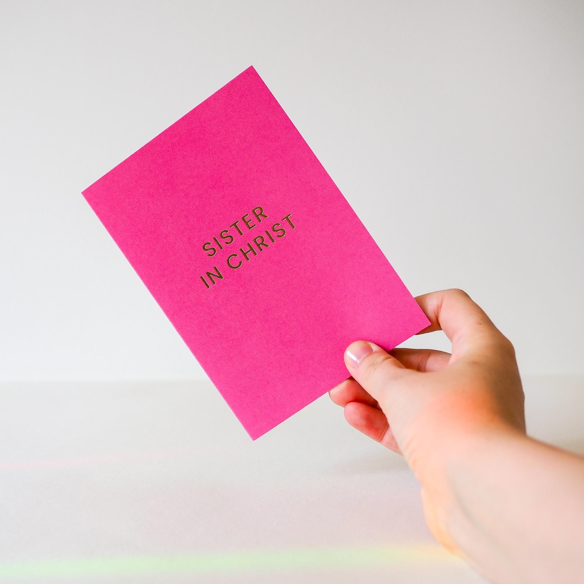 Sister in Christ Card